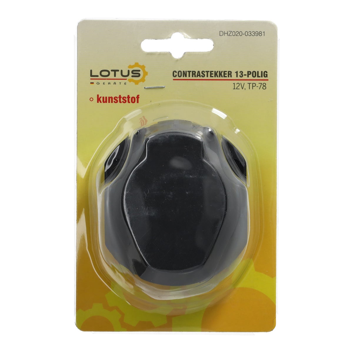 Stekkerdoos 13polig 12V plastic TP-78 Stekkerdoos 13polig 12V plastic TP-78