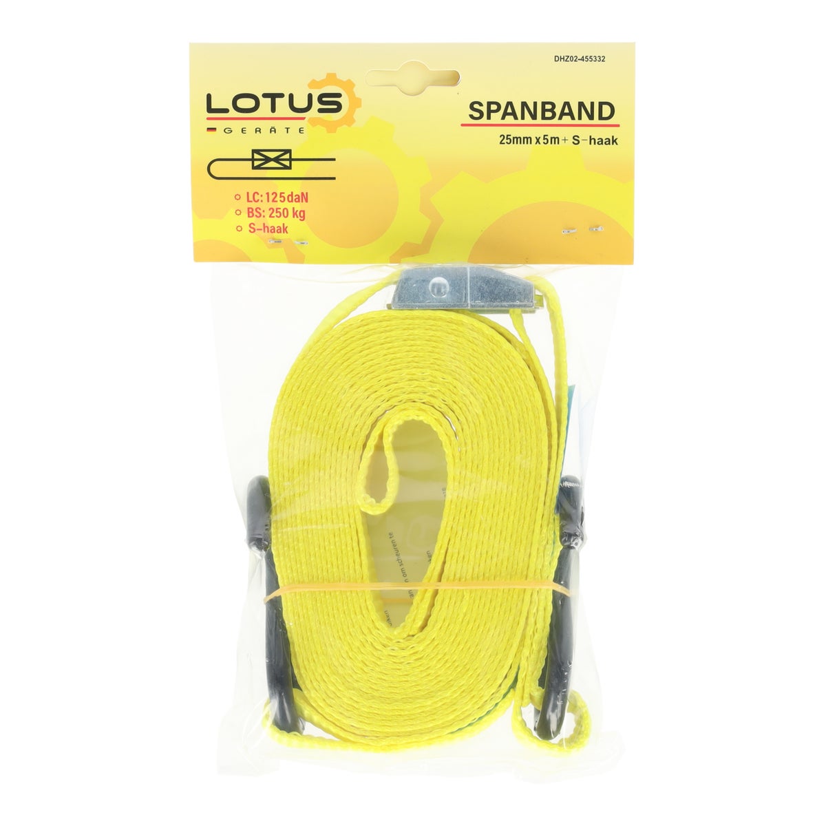 Spanband 25 mm 5 m S-haak Lotus Spanband 25 mm 5 m S-haak Lotus