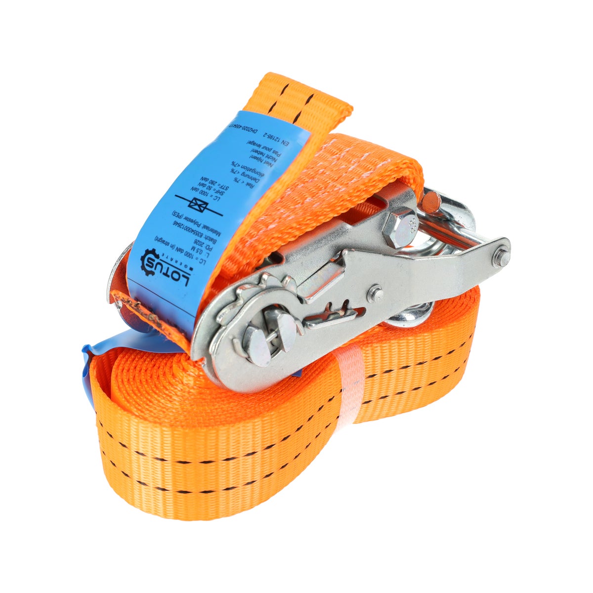 Spanband SP2000-2 35 mm 5 m ratel met J-haak Spanband SP2000-2 35 mm 5 m ratel met J-haak
