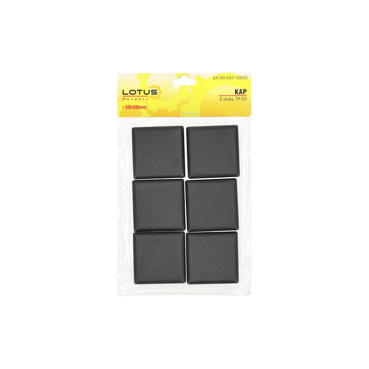 Kap 50 x 50 mm 6 stuks TP-53 Kap 50 x 50 mm 6 stuks TP-53