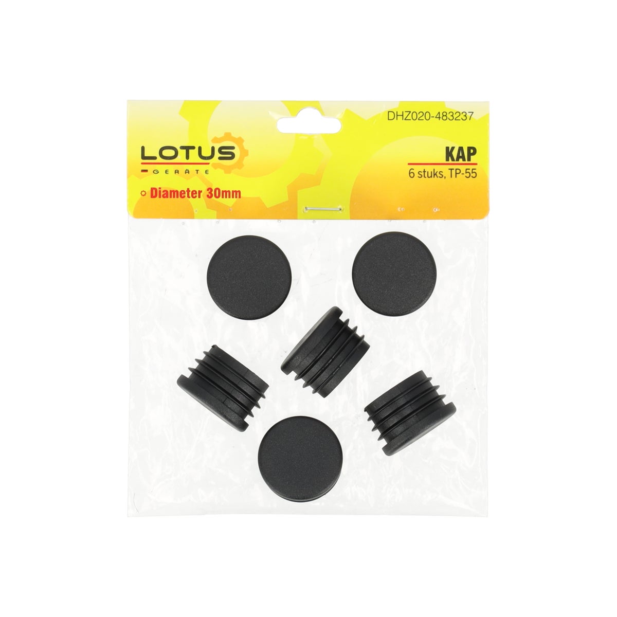 Kap diameter 30 mm 6 stuks TP-55 Kap diameter 30 mm 6 stuks TP-55
