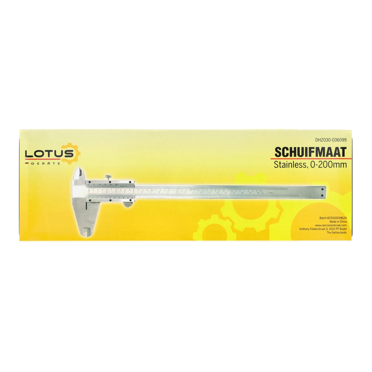 Schuifmaat 0-200 mm Lotus Schuifmaat 0-200 mm Lotus