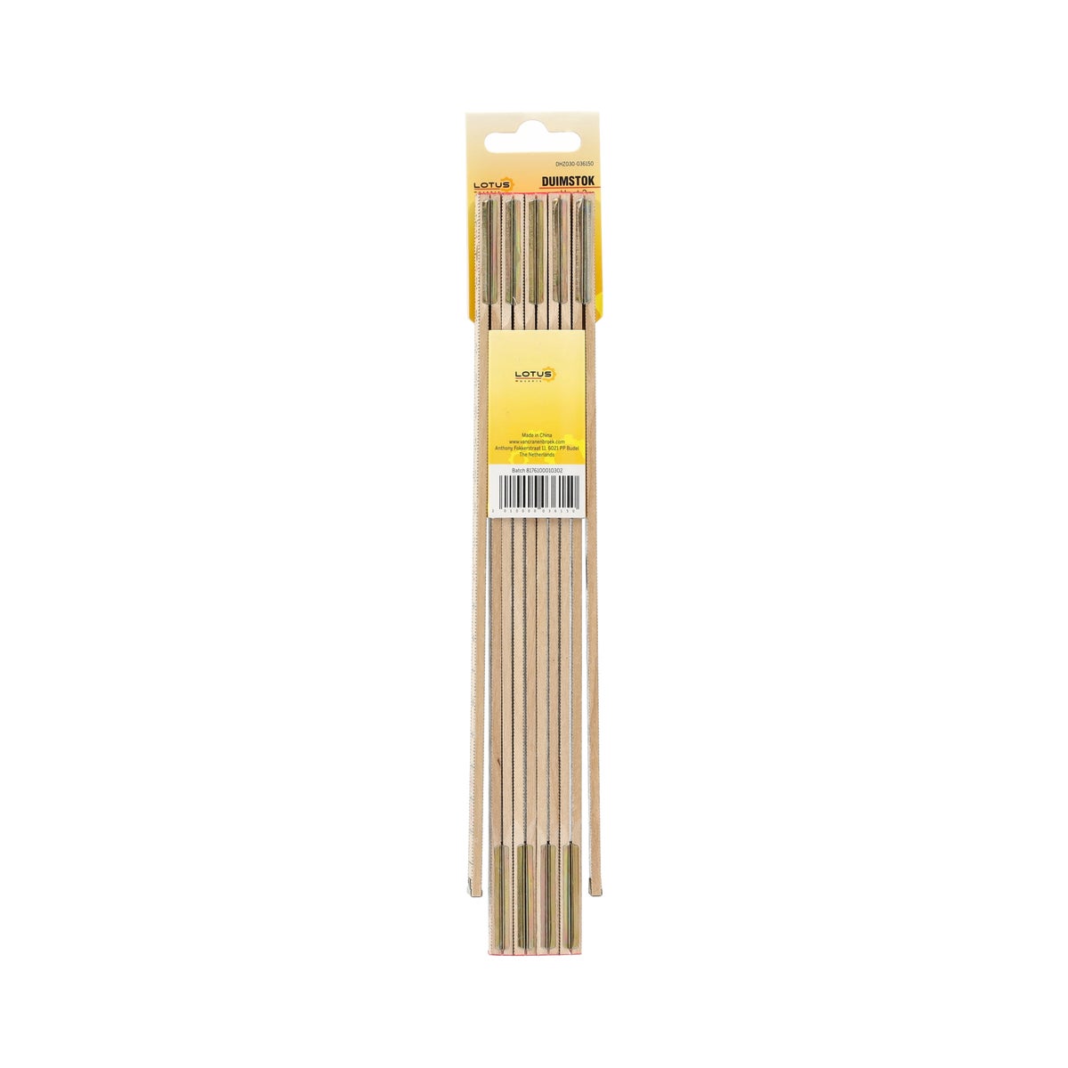 Duimstok hout 2M Lotus Duimstok hout 2M Lotus