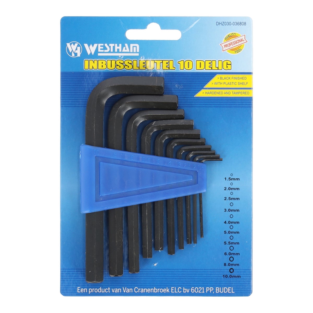 Inbussleutel 10-delig Westham Inbussleutel 10-delig Westham