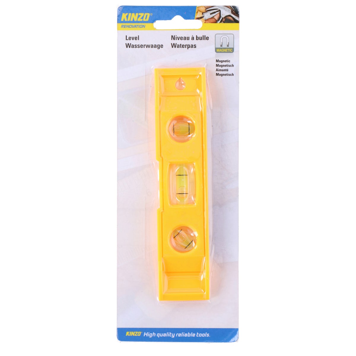 Waterpas+magnetisch 15cm Kinzo Waterpas+magnetisch 15cm Kinzo