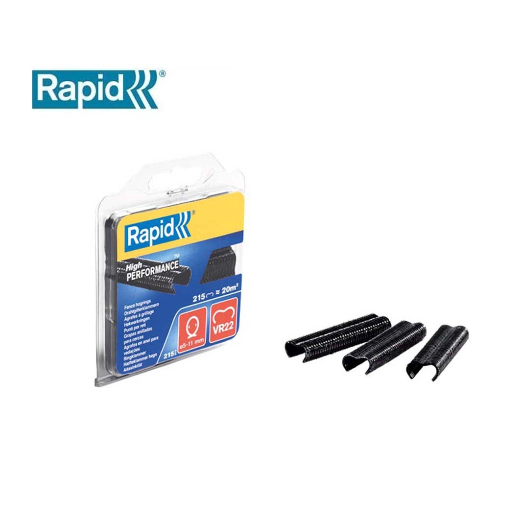 Hogring VR22 zwart 215 stuks Rapid Hogring VR22 zwart 215 stuks Rapid