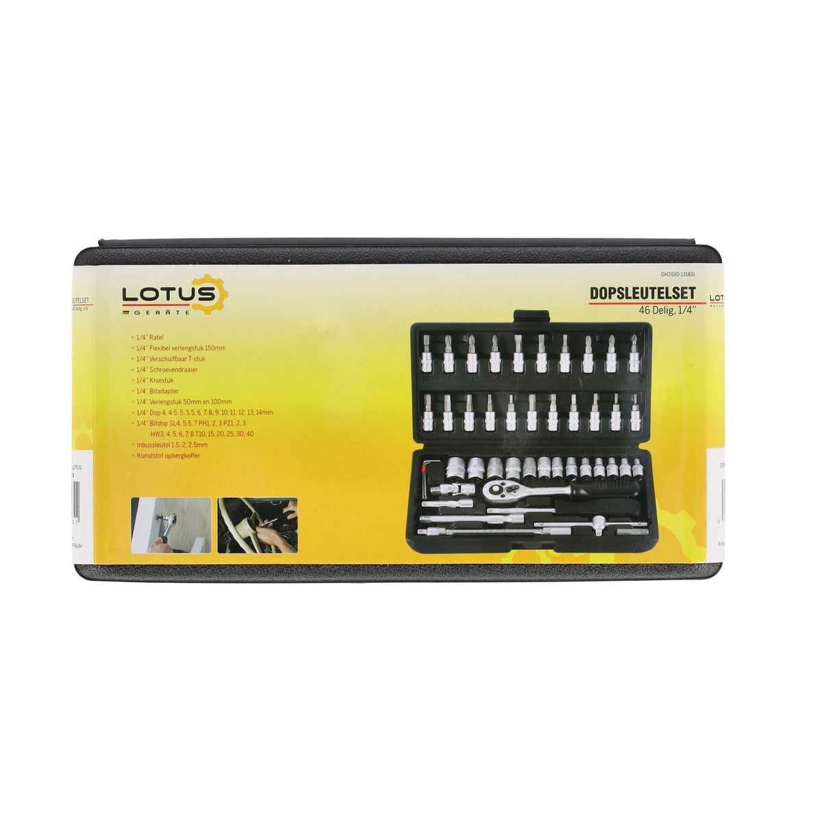 Dopsleutelset 46-delig 1/4" Lotus Dopsleutelset 46-delig 1/4" Lotus