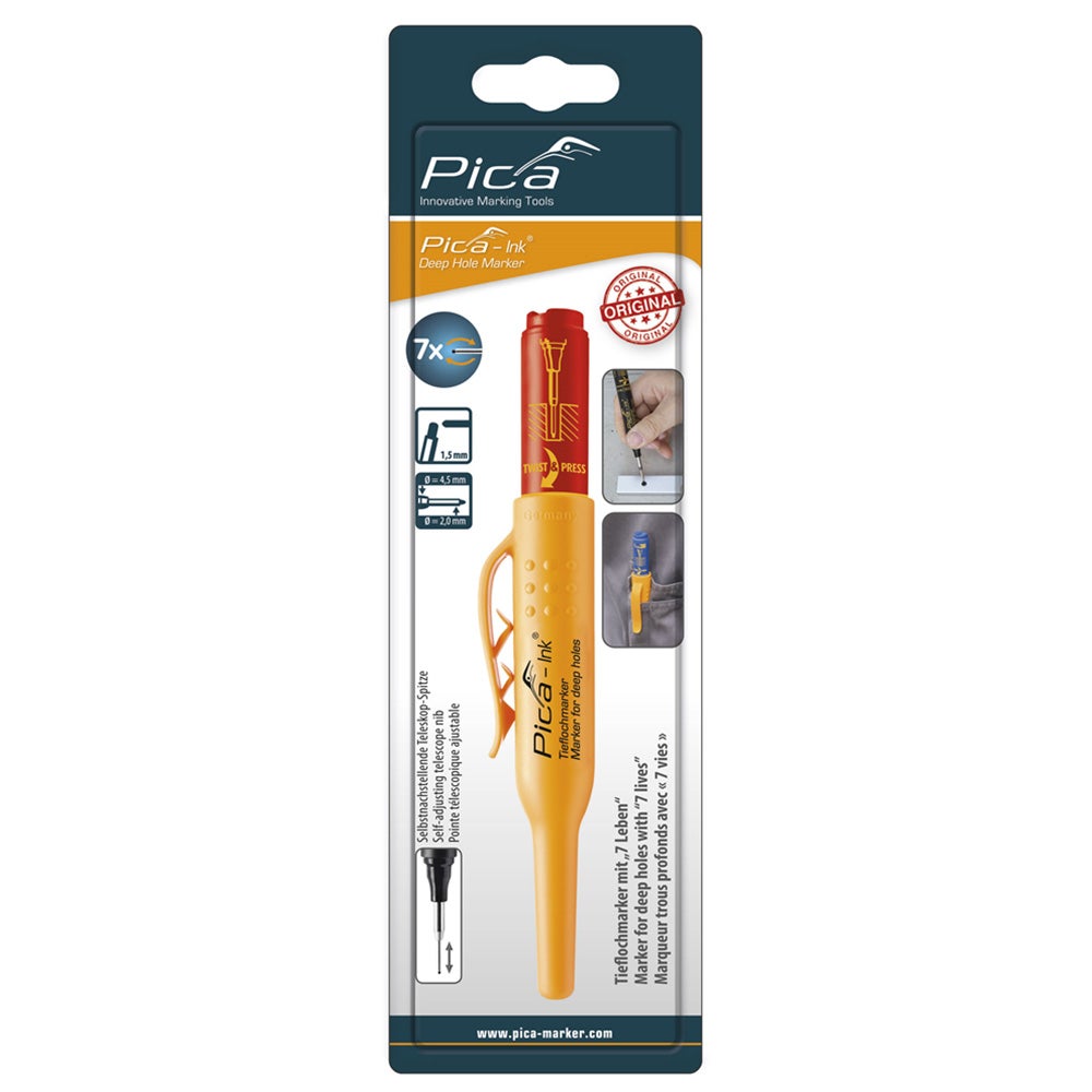 Markeerstift diep rood 150/40 Markeerstift diep rood 150/40