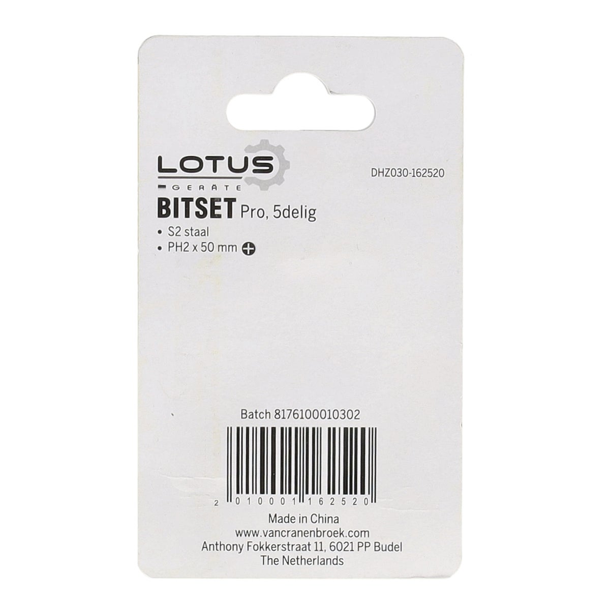 Bitset pro 5-delig PH2 Lotus Bitset pro 5-delig PH2 Lotus