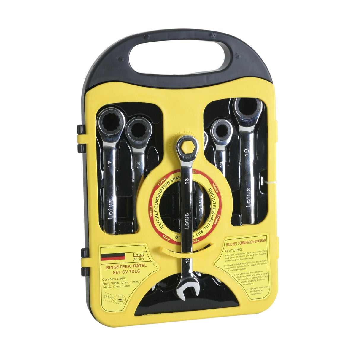 Ringsteek+ratel set 7-delig Lotus Ringsteek+ratel set 7-delig Lotus