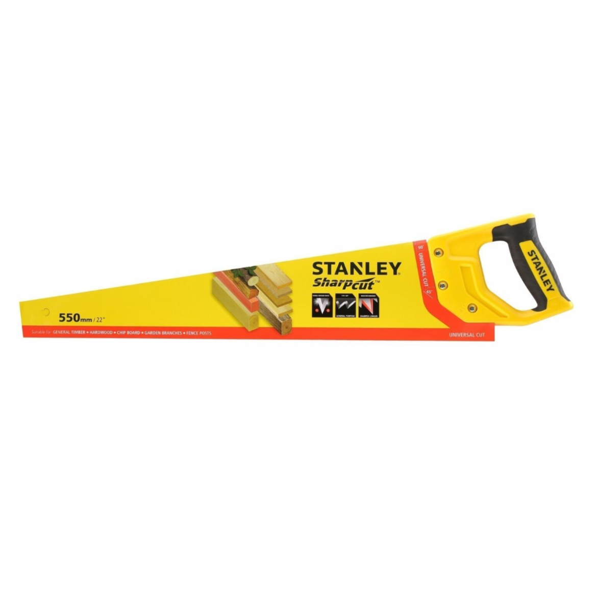 Handzaag sharpcut 550 mm Stanley Handzaag sharpcut 550 mm Stanley
