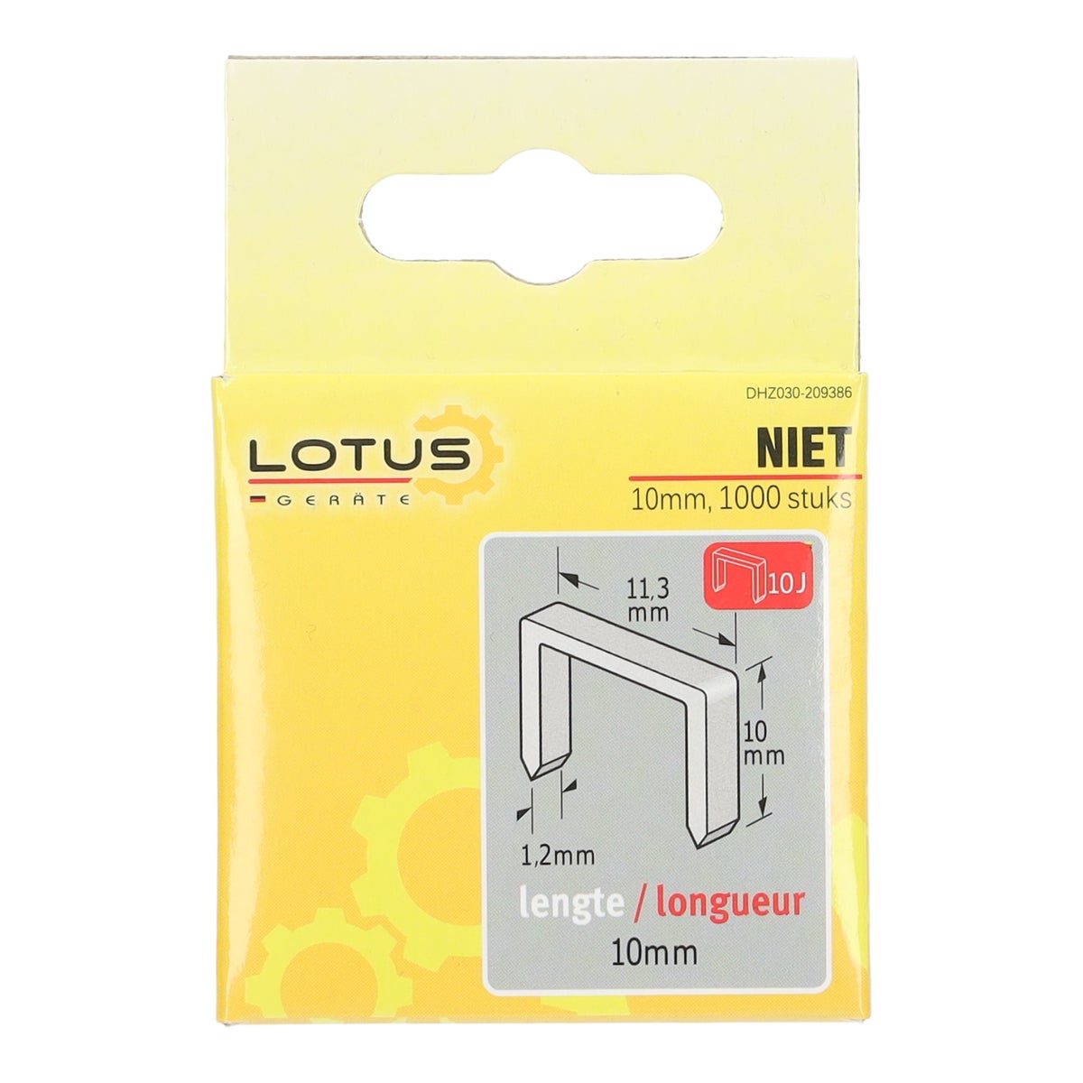 Nieten 10 mm - 1000 stuks 10J Lotus Nieten 10 mm - 1000 stuks 10J Lotus