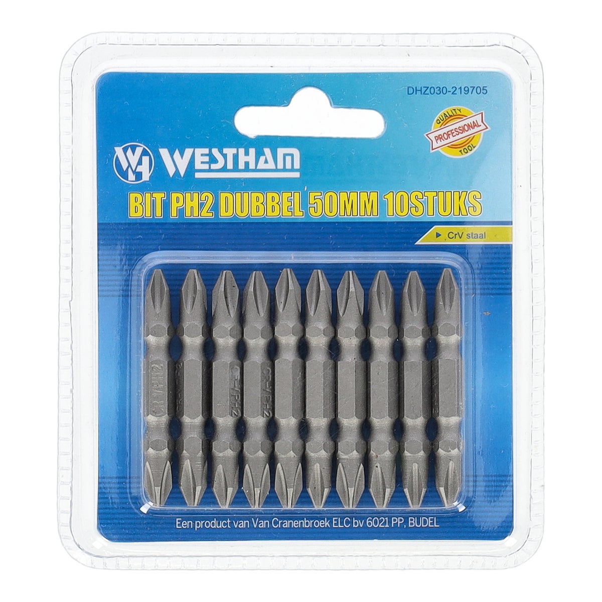 Bit PH2 dubbel 50 mm 10 stuks Westham Bit PH2 dubbel 50 mm 10 stuks Westham
