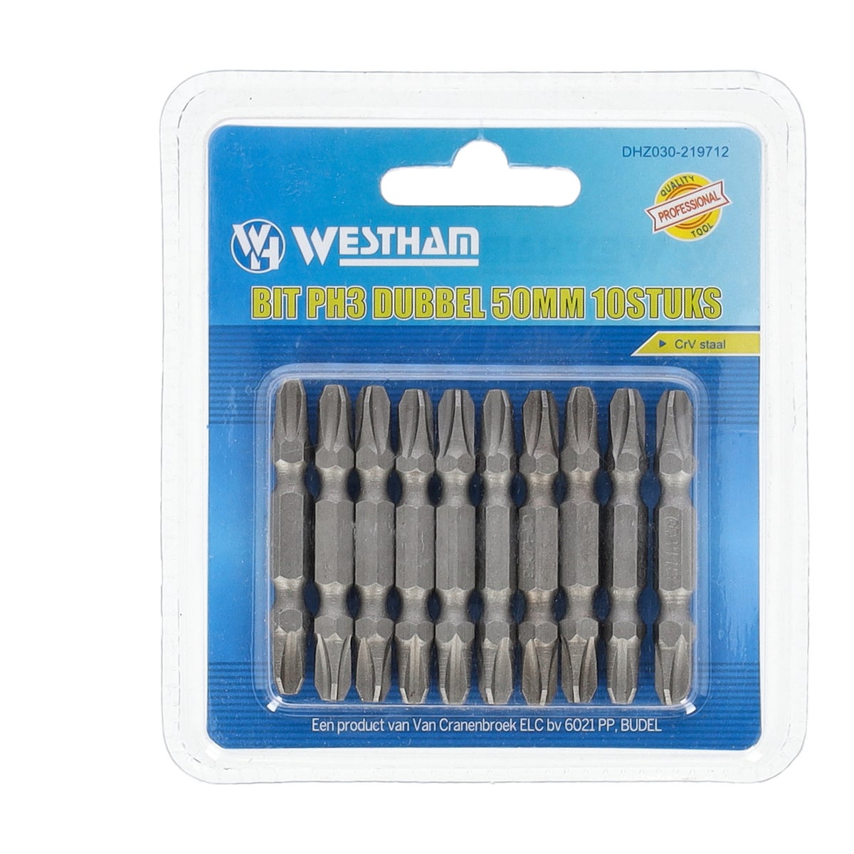 Bit PH3 dubbel 50 mm 10 stuks Westham Bit PH3 dubbel 50 mm 10 stuks Westham
