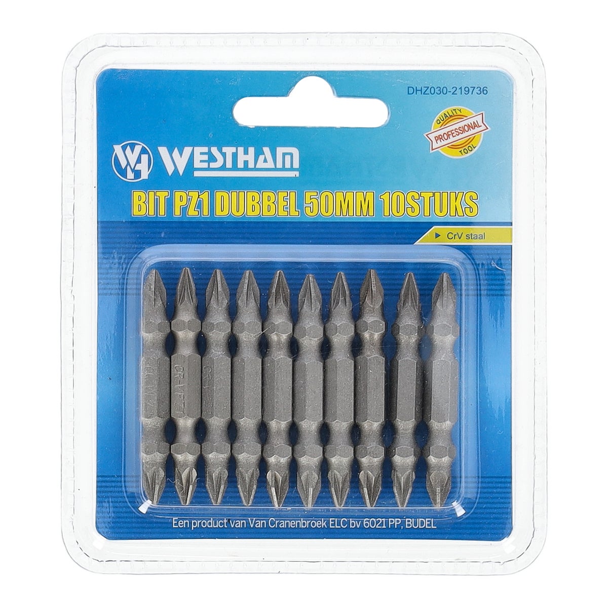 Bit Pz1 dubbel 50 mm 10 stuks Westham Bit Pz1 dubbel 50 mm 10 stuks Westham