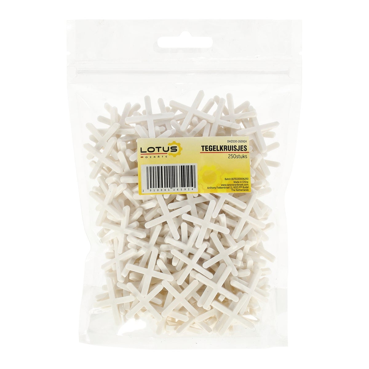 Tegelkruisjes 250st. Lotus Tegelkruisjes 250st. Lotus