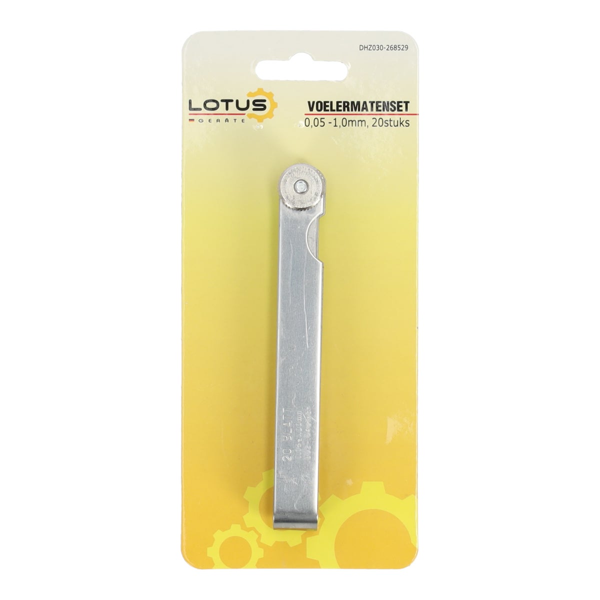 Voelermatenset 0,05 - 1,0 mm 20 stuks Lotus Voelermatenset 0,05 - 1,0 mm 20 stuks Lotus