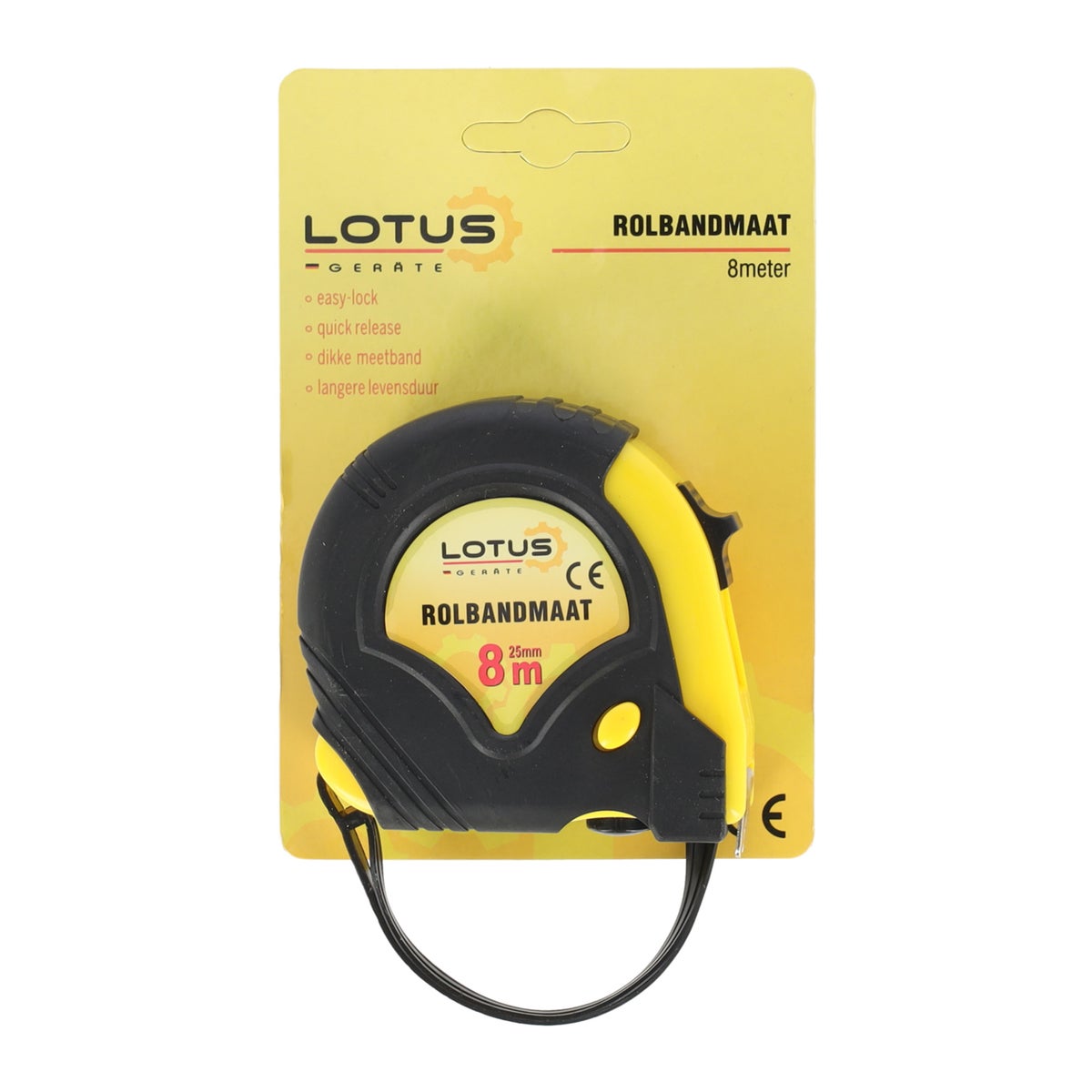 Rolbandmaat 8 meter Lotus Rolbandmaat 8 meter Lotus