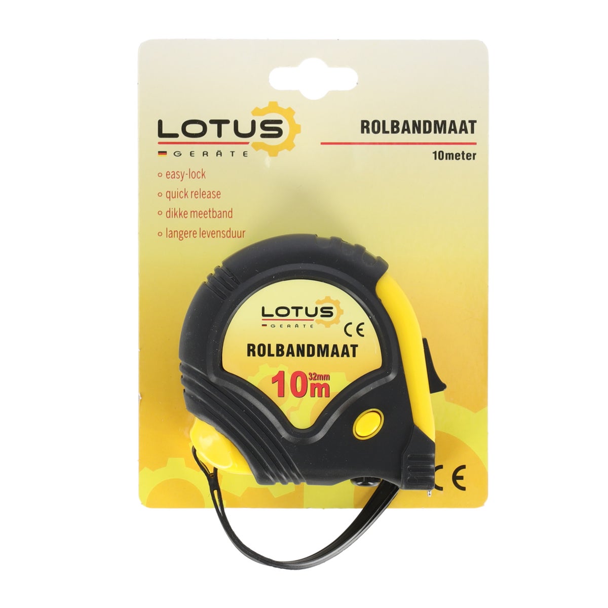 Rolbandmaat 10meter Lotus Rolbandmaat 10meter Lotus