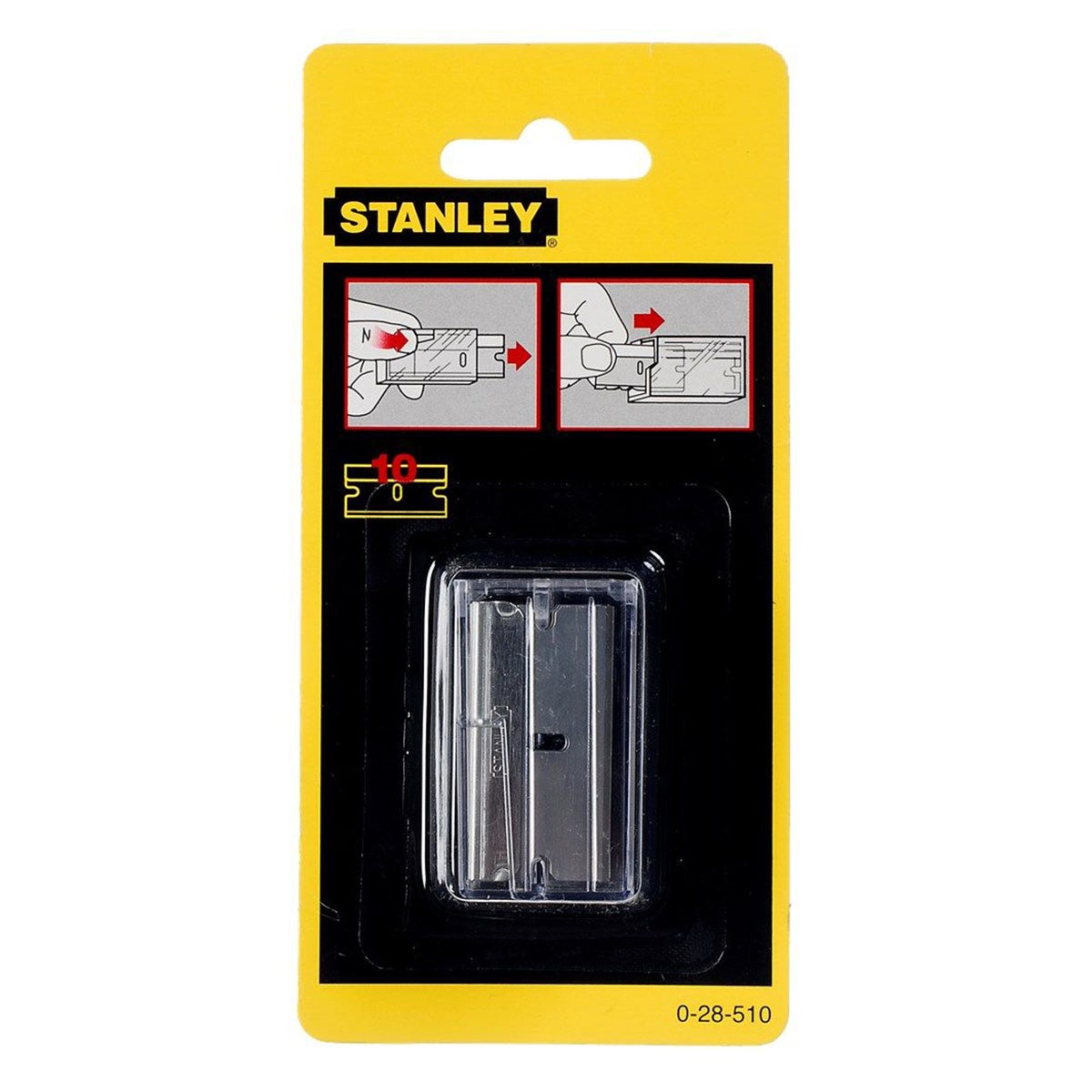 Reservemes glasschraper 0-28-500 10 stuks Reservemes glasschraper 0-28-500 10 stuks