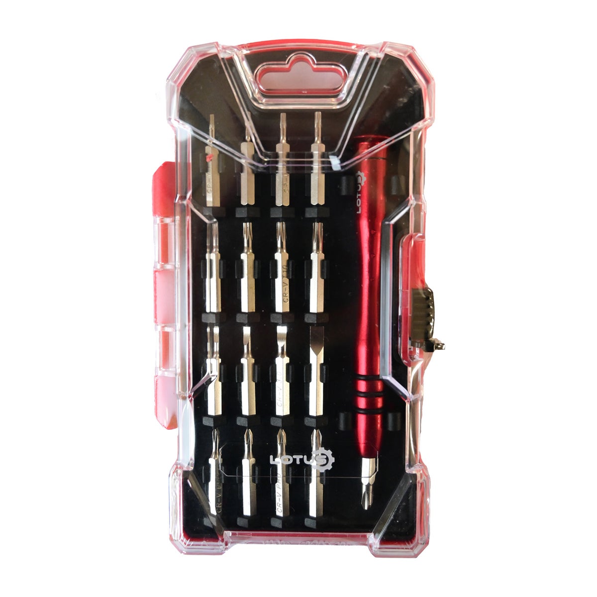 Bitset + schroevendraaier precisie 18-delig Lotus Bitset + schroevendraaier precisie 18-delig Lotus