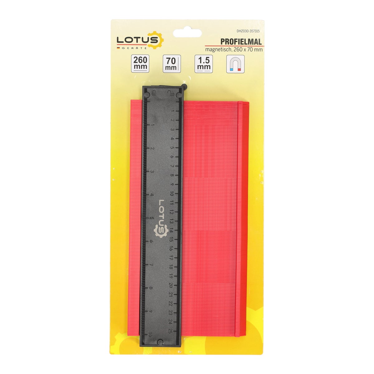 Profielmal magnetisch 260 x 70 mm Lotus Profielmal magnetisch 260 x 70 mm Lotus