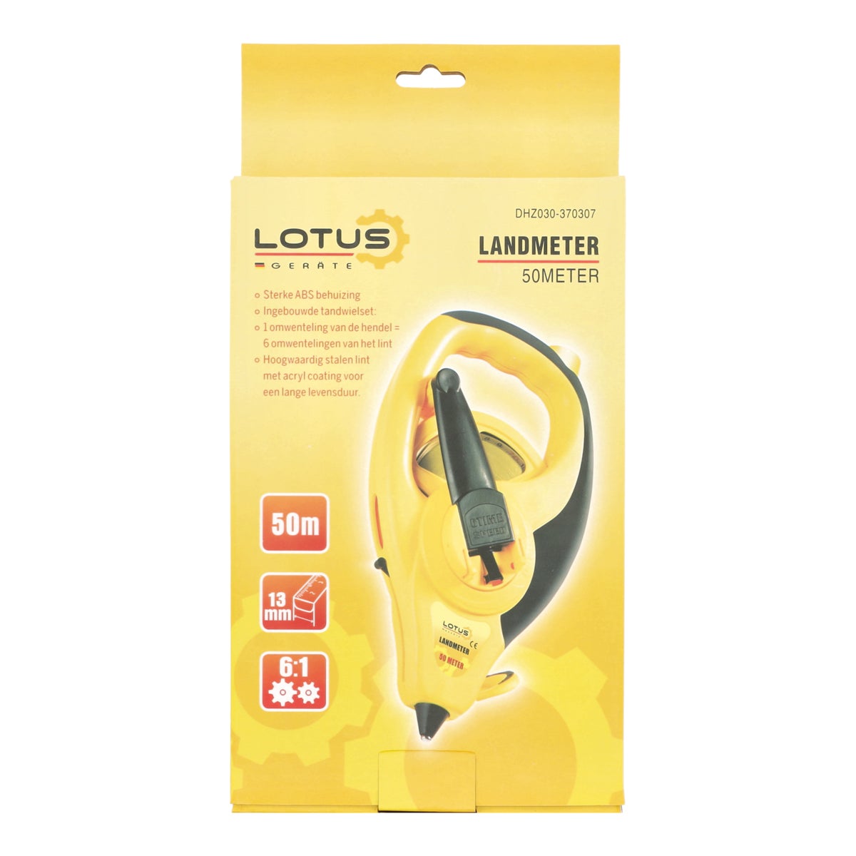 Landmeter 50m 10mm prof Lotus Landmeter 50m 10mm prof Lotus