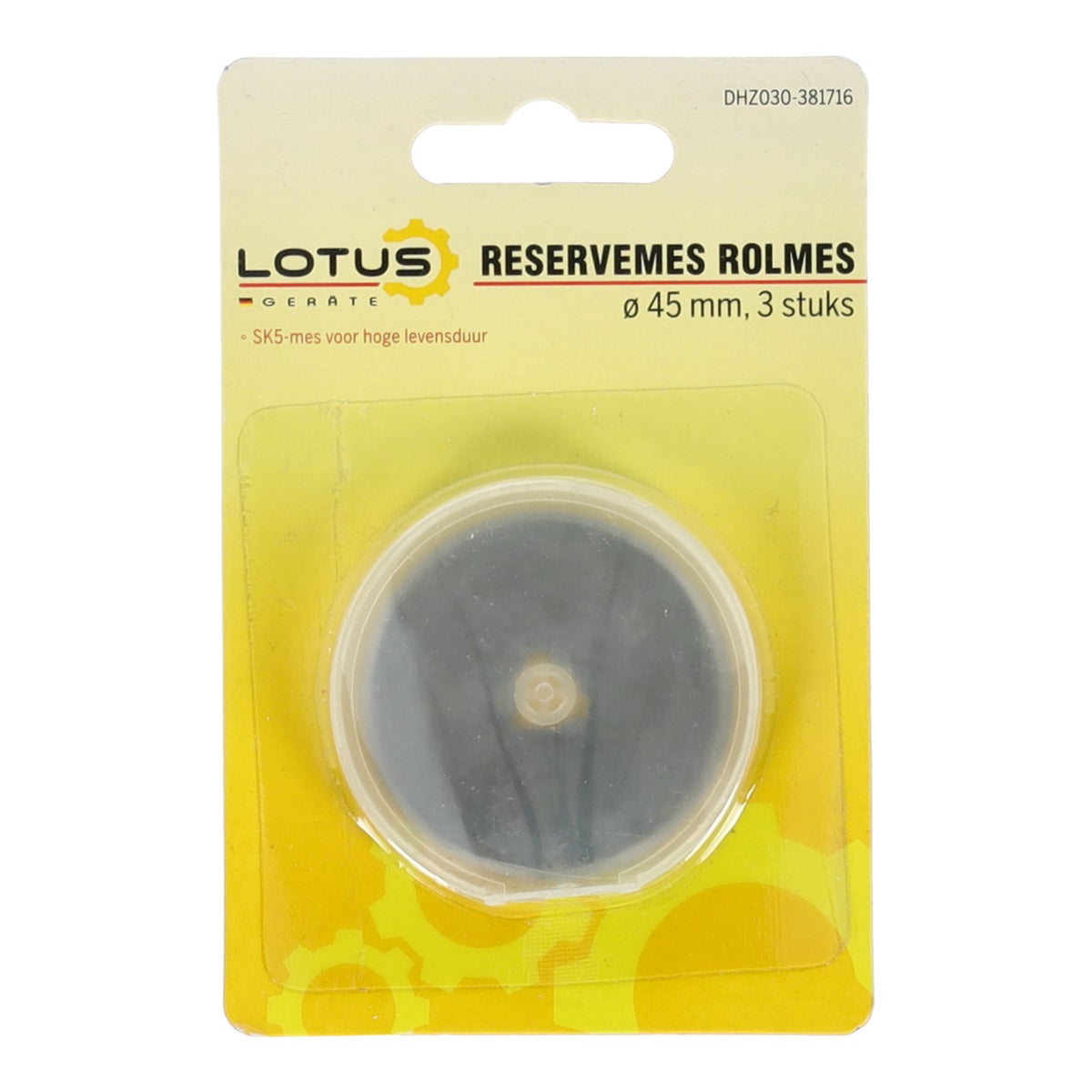 Reservemes Rolmes Ø45 3stuks Lotus Reservemes Rolmes Ø45 3stuks Lotus