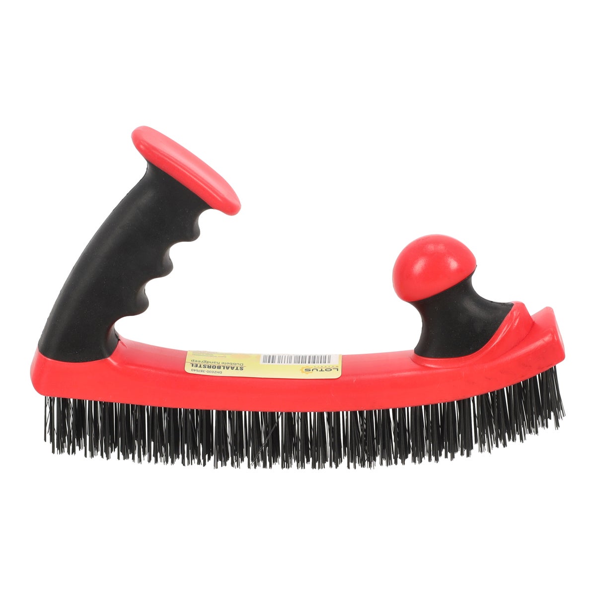 Staalborstel dubbele handgreep Lotus Staalborstel dubbele handgreep Lotus