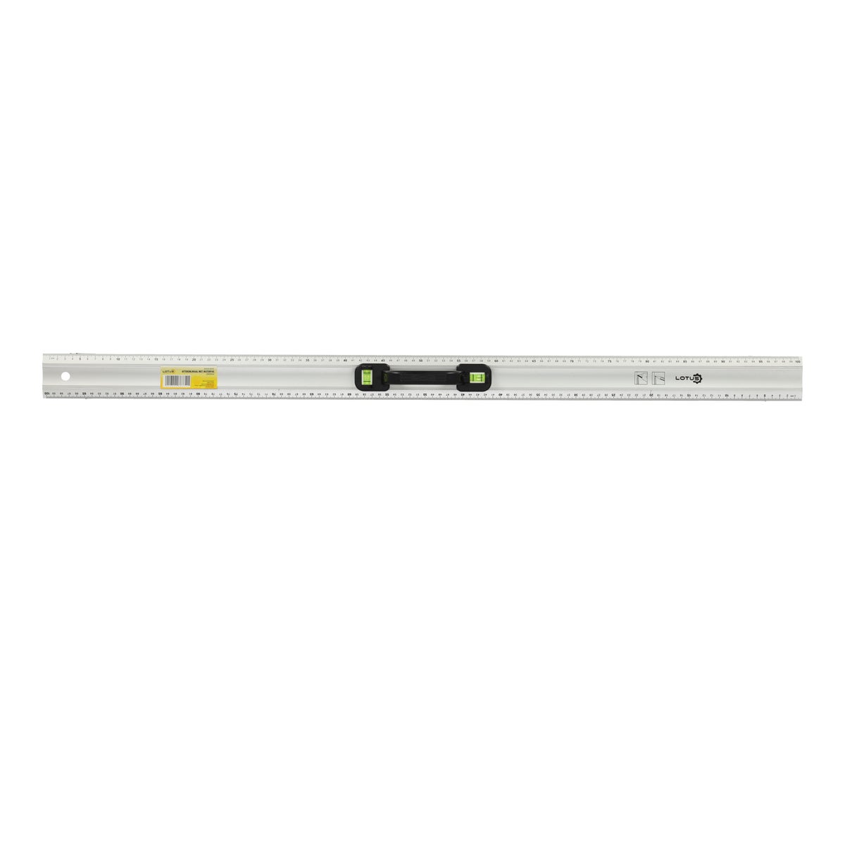 Aftekenliniaal met waterpas 1000 mm Lotus Aftekenliniaal met waterpas 1000 mm Lotus