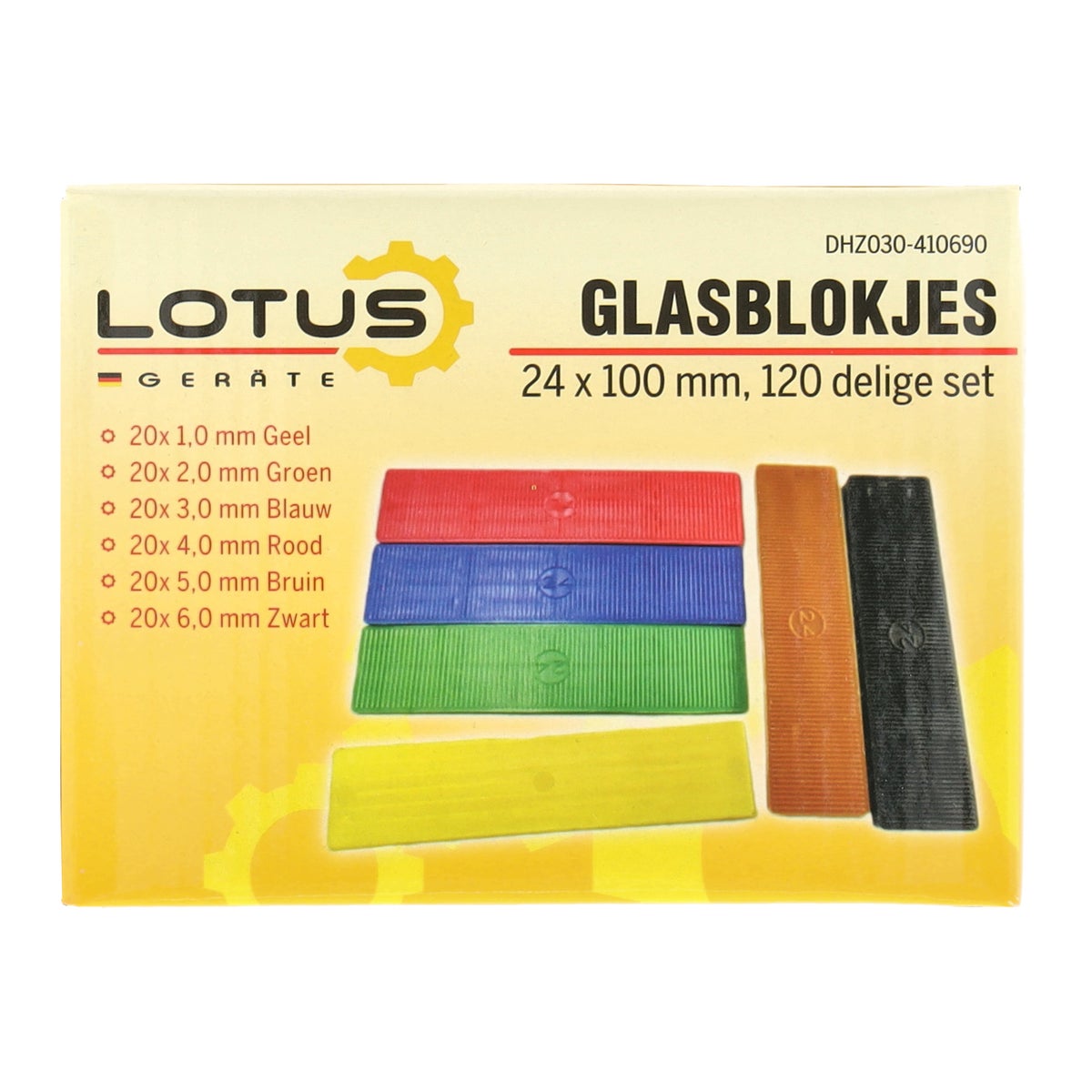 Glasblokjes set 120-delig assorti Lotus Glasblokjes set 120-delig assorti Lotus