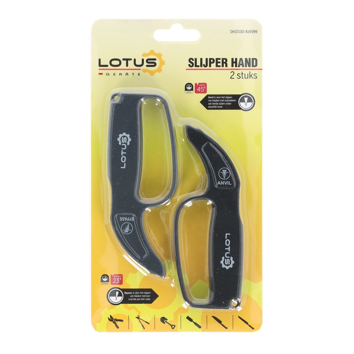 Slijper hand 2 stuks Lotus Slijper hand 2 stuks Lotus