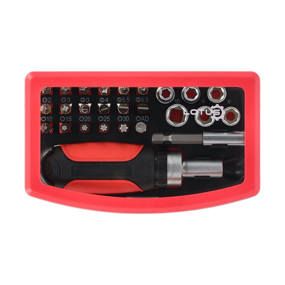 Bitset met schroevendraaier pro 26-delig Lotus Bitset met schroevendraaier pro 26-delig Lotus