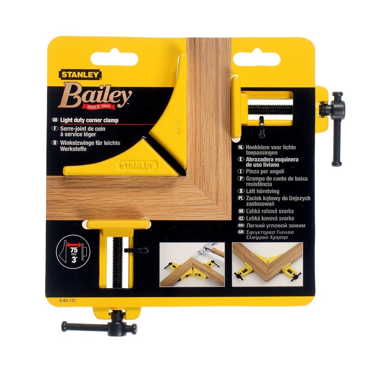 Hoek lijmklem 0-83-121 Stanley Hoek lijmklem 0-83-121 Stanley