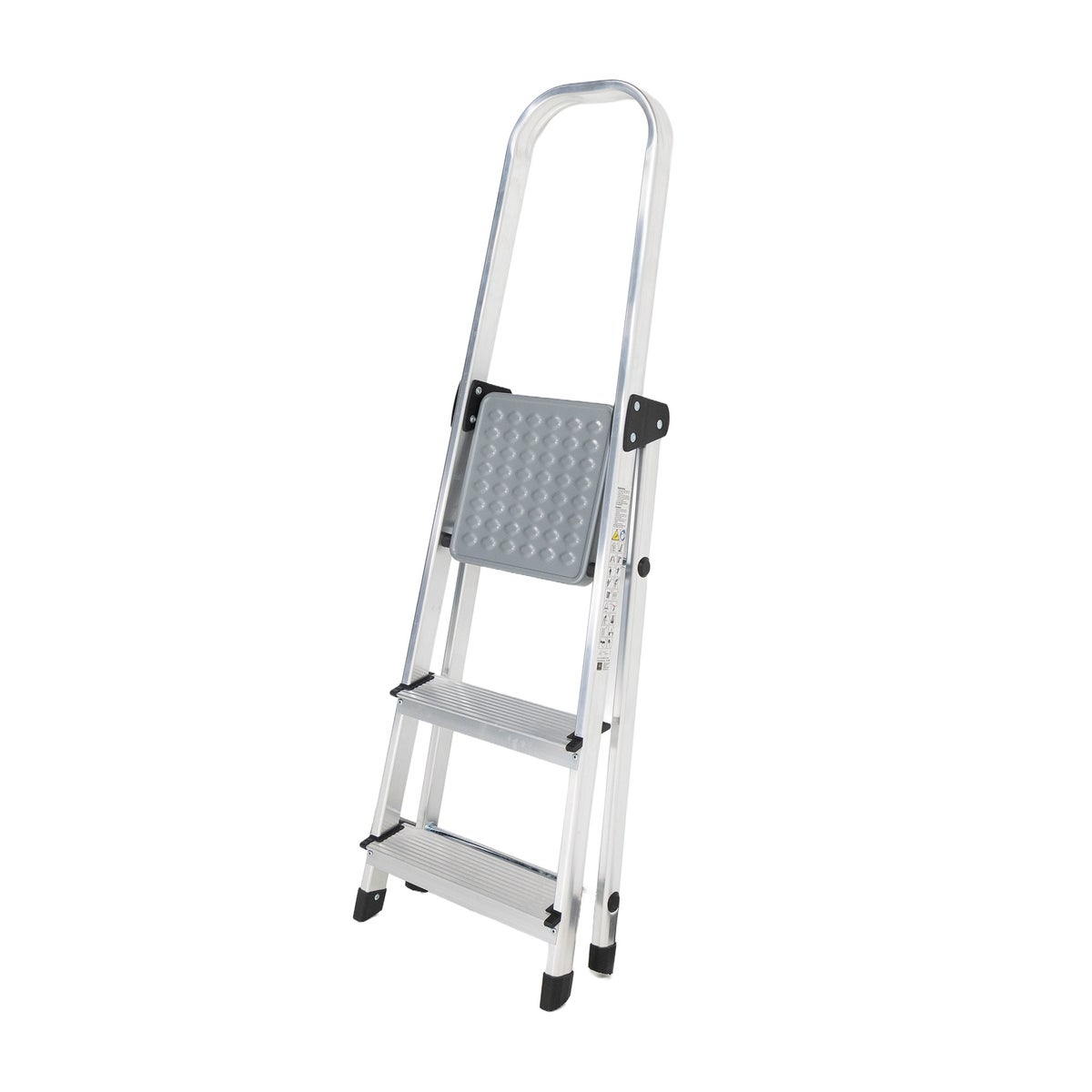 Ladder huishoud basic 3 treden aluminium Ladder huishoud basic 3 treden aluminium