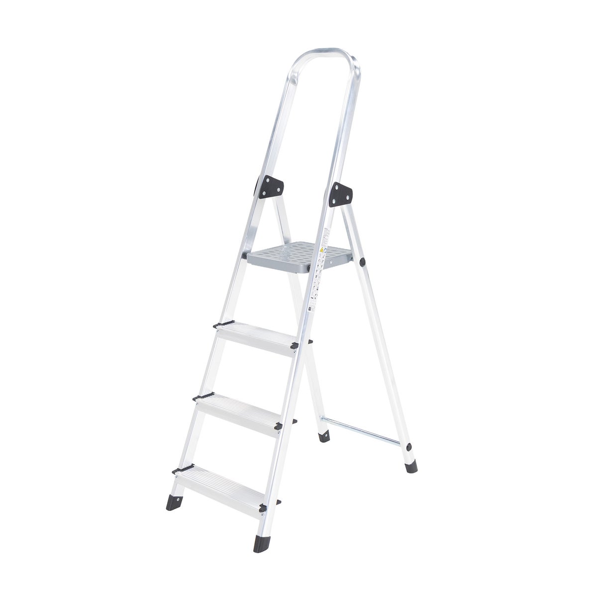 Huishoudladder basic 4 treden aluminium Huishoudladder basic 4 treden aluminium