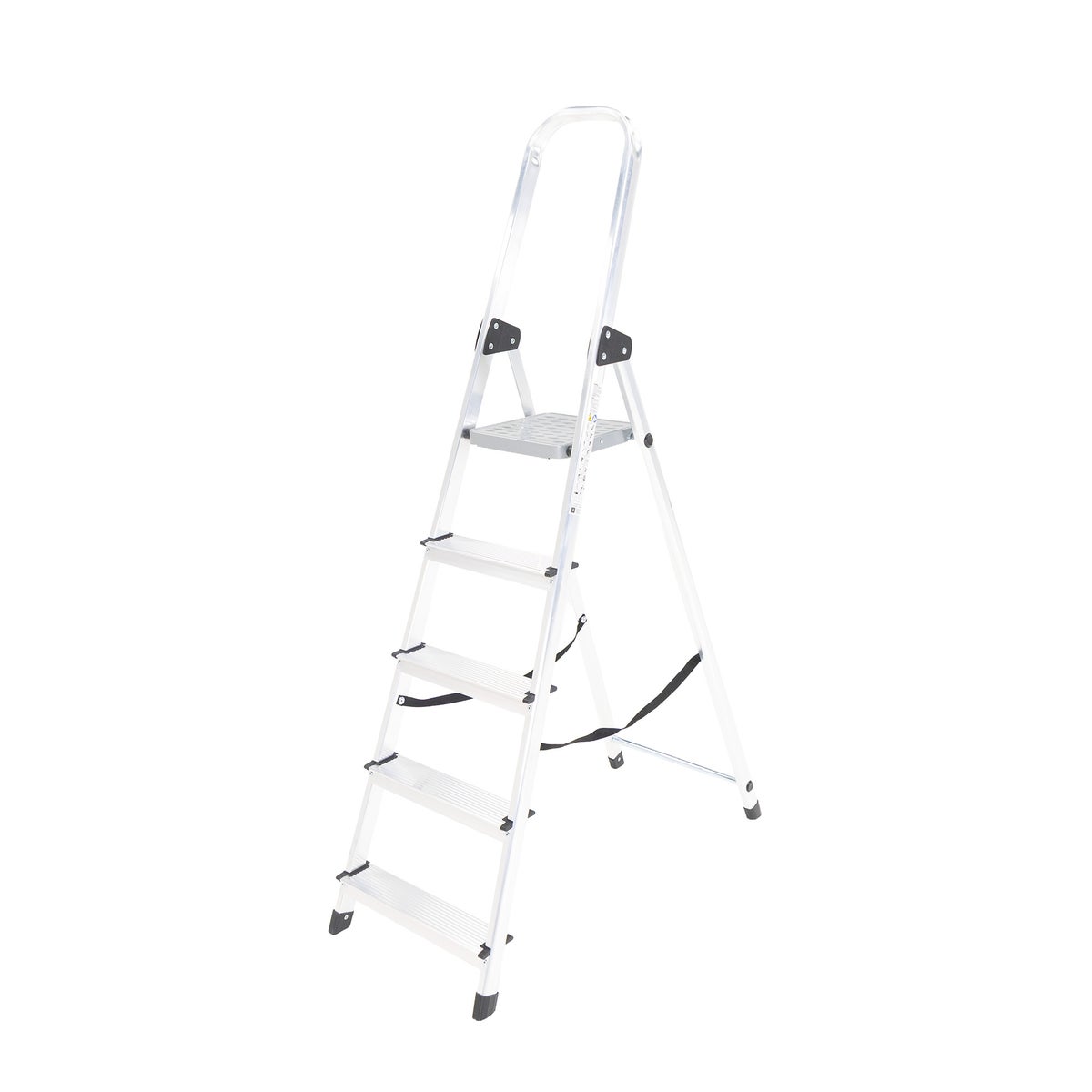 Ladder huishoud basic 5 treden aluminium Ladder huishoud basic 5 treden aluminium
