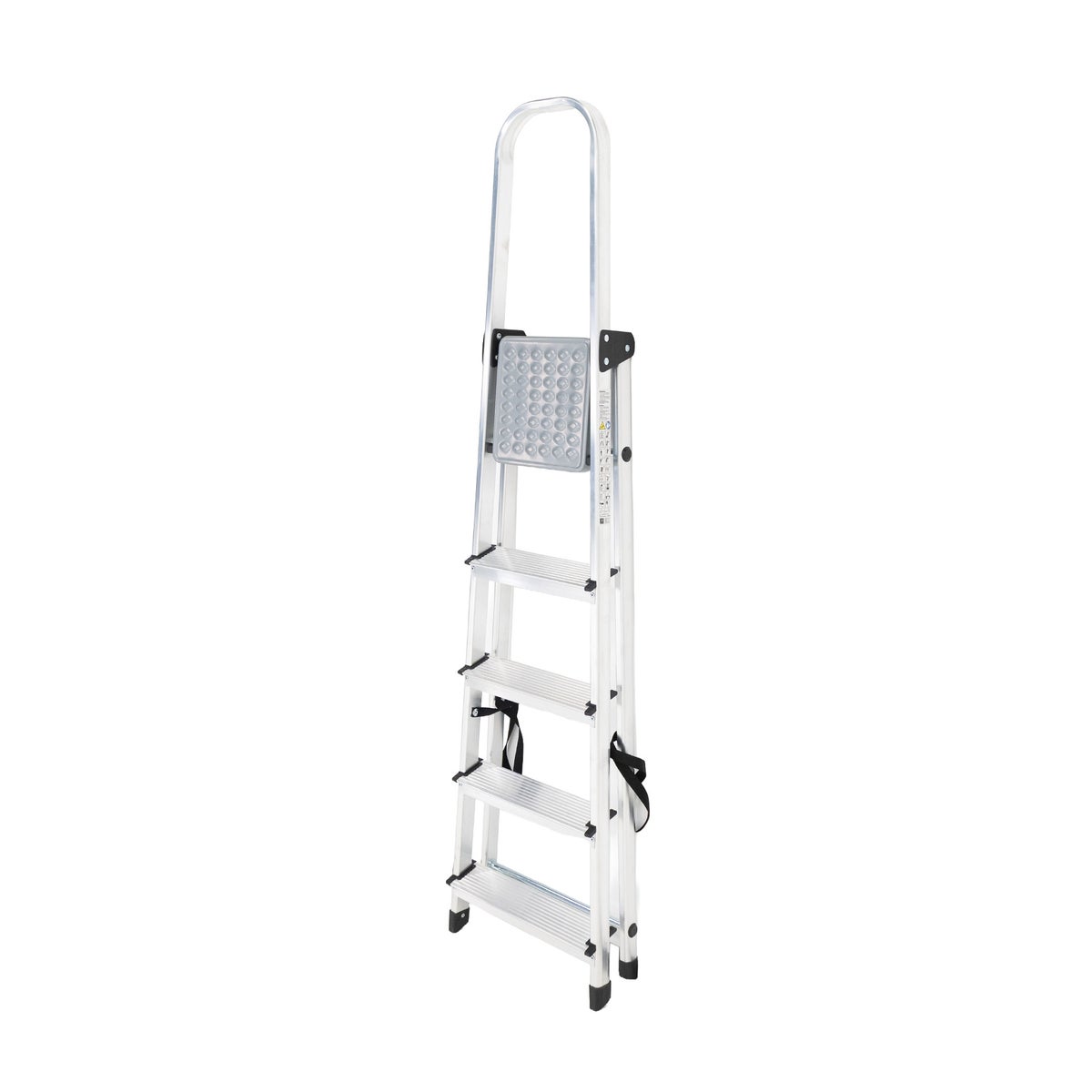 Huishoudladder basic 5 treden aluminium Huishoudladder basic 5 treden aluminium