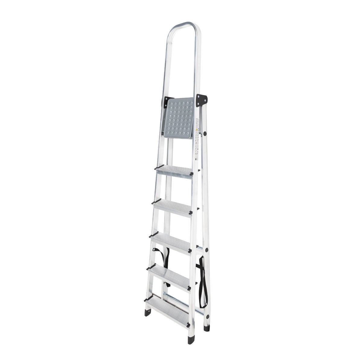 Huishoudladder basic 6 treden aluminium Huishoudladder basic 6 treden aluminium