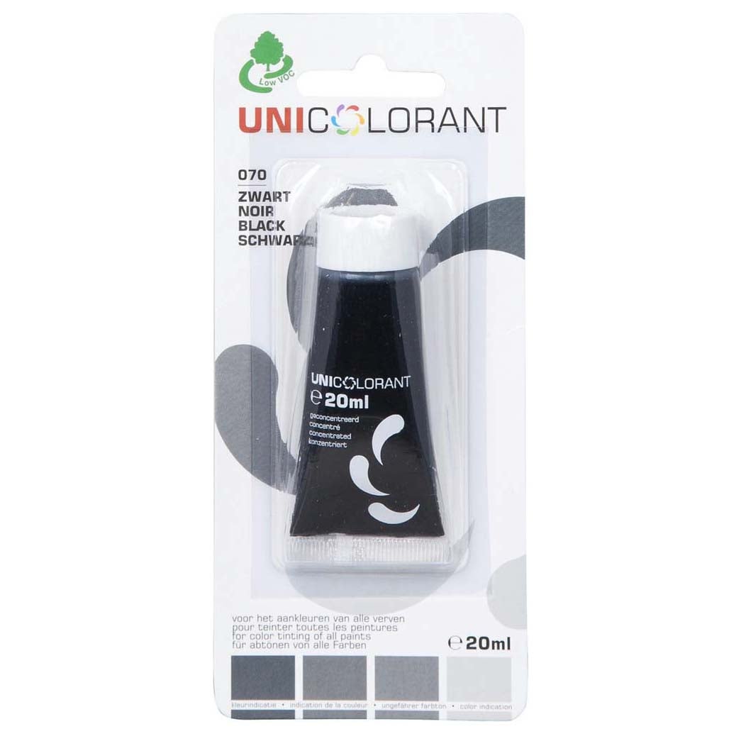 Mengkleur universeel 20 ml zwart Mengkleur universeel 20 ml zwart