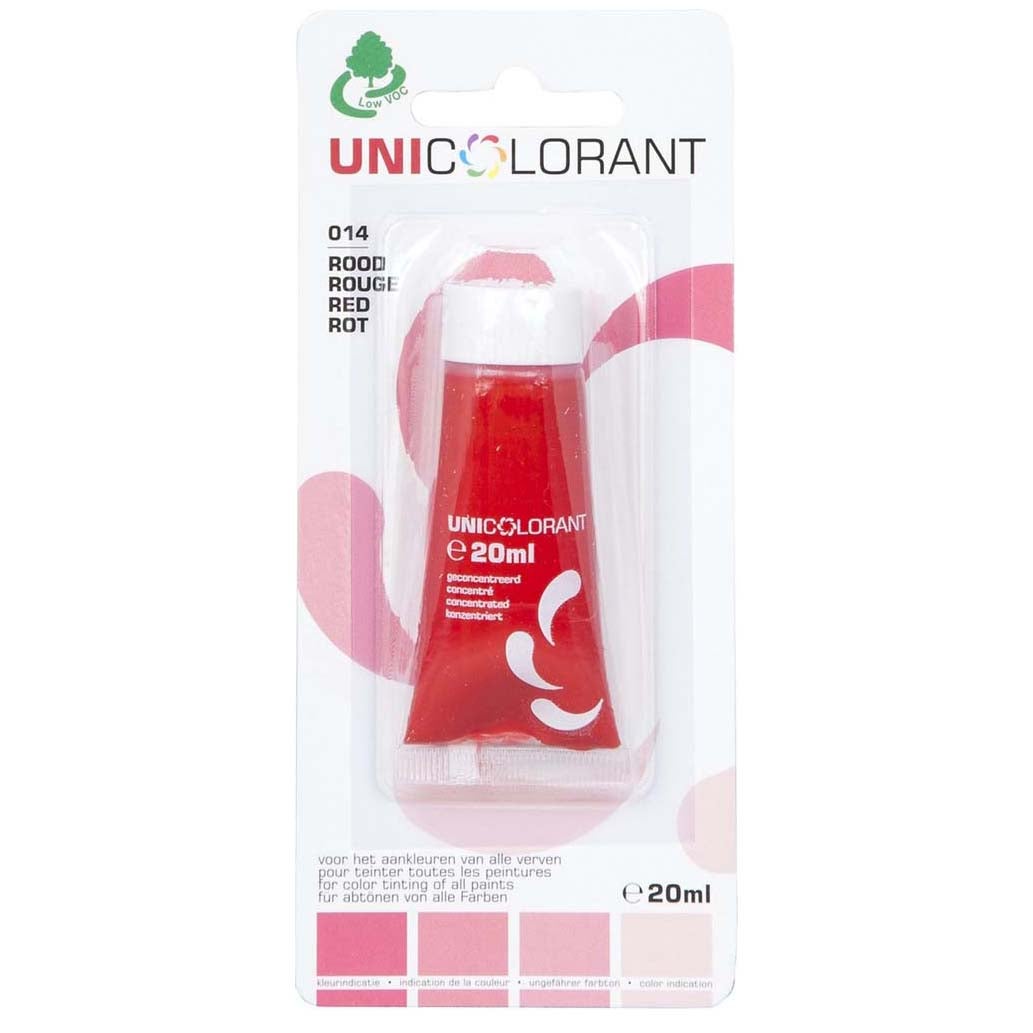 Mengkleur universeel 20ml rood Mengkleur universeel 20ml rood