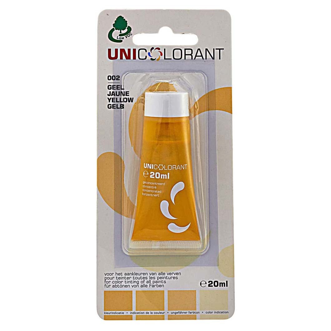 Mengkleur universeel 20 ml geel Mengkleur universeel 20 ml geel