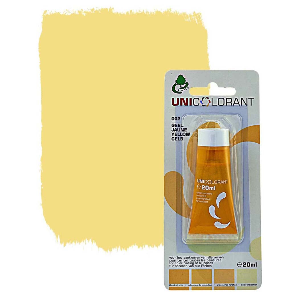 Mengkleur universeel 20 ml geel Mengkleur universeel 20 ml geel
