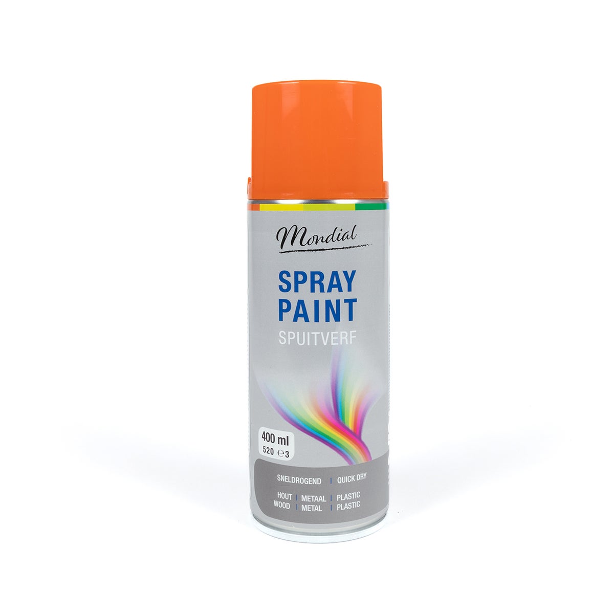 Spuitlak RAL2004 zuiver oranje 400 ml Mondial Spuitlak RAL2004 zuiver oranje 400 ml Mondial