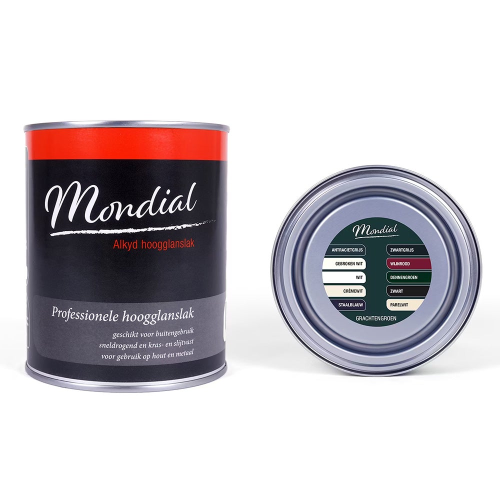 Hoogglans grachtengroen 750 ml Mondial Hoogglans grachtengroen 750 ml Mondial