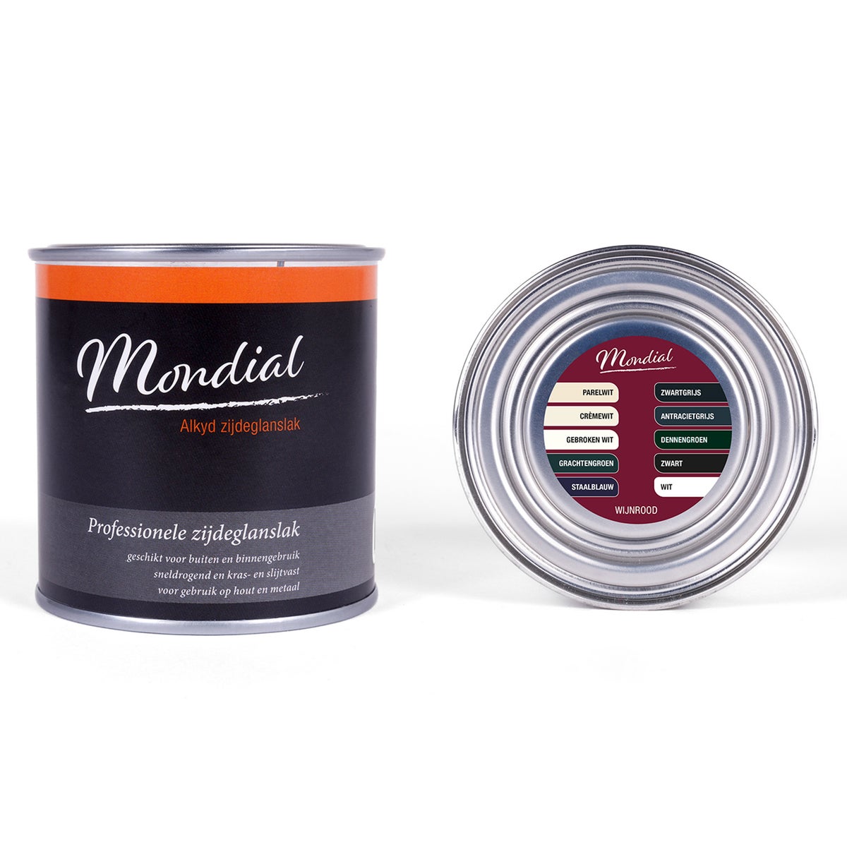Zijdeglans Alkyd RAL3005 wijnrood 250 ml Mondial Zijdeglans Alkyd RAL3005 wijnrood 250 ml Mondial