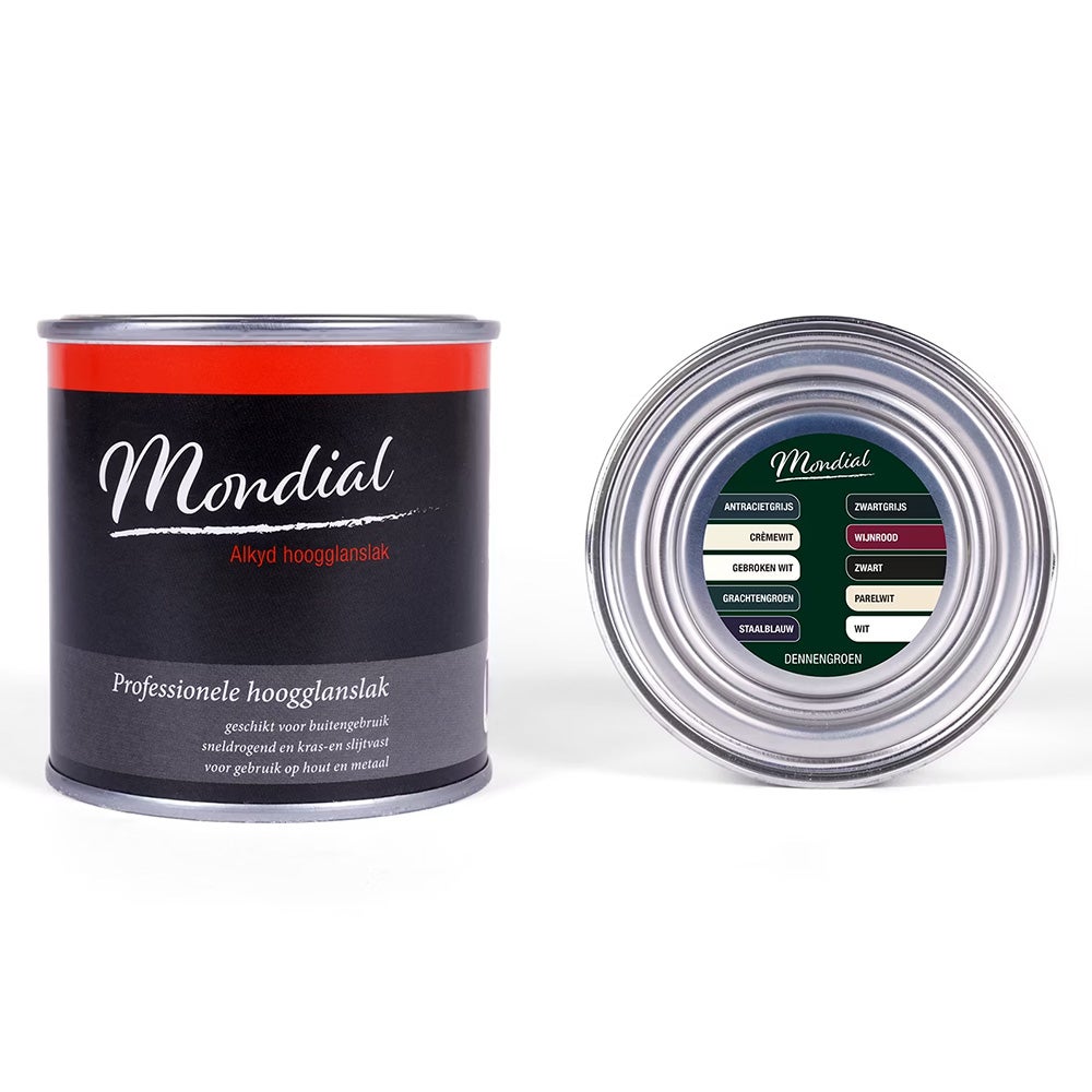 Hoogglans Alkyd RAL6009 dennengroen 250 ml Mondial Hoogglans Alkyd RAL6009 dennengroen 250 ml Mondial