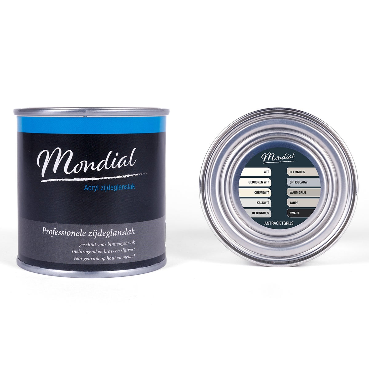 Zijdeglans antraciet 250 ml Mondial Zijdeglans antraciet 250 ml Mondial