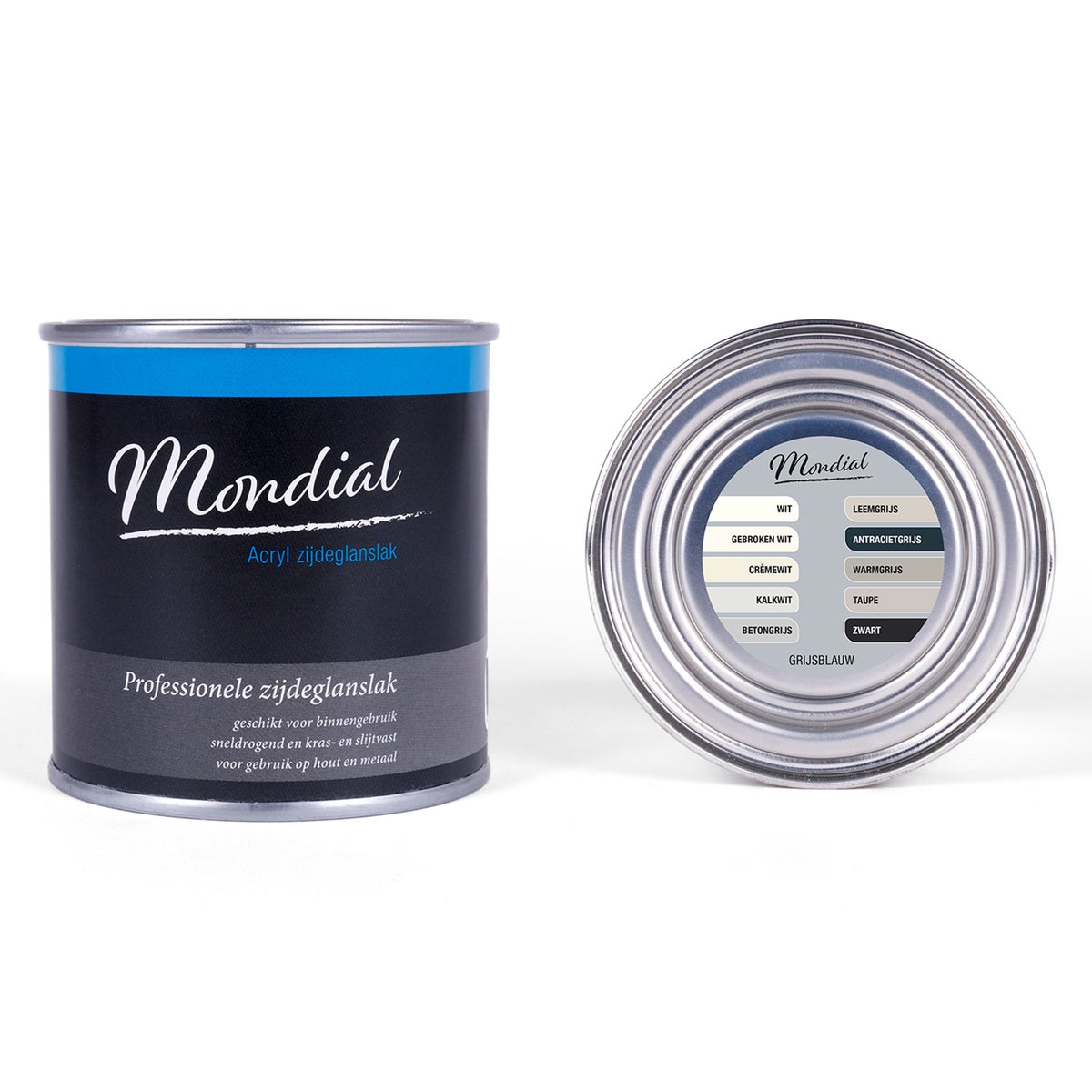 Zijdeglans grijsblauw 250 ml Mondial Zijdeglans grijsblauw 250 ml Mondial
