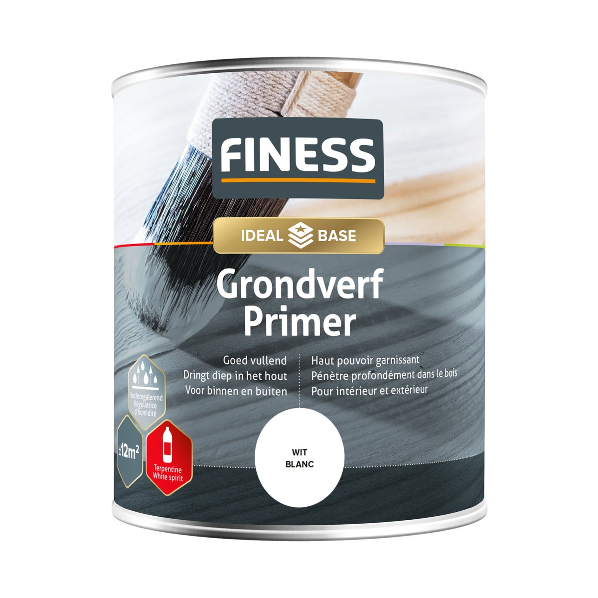 Grondverf wit 750ml Finess Grondverf wit 750ml Finess